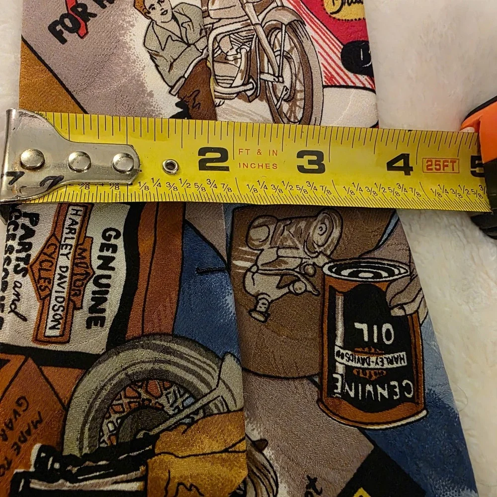 NICOLE‎ MILLER HARLEY DAVIDSON MOTORCYCLE SILK MENS TIE